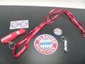 FC Bayern München Fan Set Schlüsselanhänger Schnürsenkel Schlüsselband Öffner...