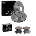 EuroBrake BREMSSCHEIBEN 258mm + BELÄGE VORNE passend für RENAULT CAPTUR + ZOE
