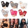 Fünf Finger handschuhe Cosplay Fäustlinge PU-Leder handschuhe Ladys Fahr kleid