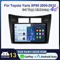 Android 13 Carplay Autoradio Für Toyota Yaris XP90 DAB+ NAVI SWC RDS BT 6+128GB