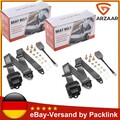 2x 3 Punkt Automatikgurt Sicherheitsgurt Universal Gurtpeitsche  E Prüfug Grau