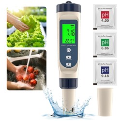 Digital PH Wert Messgerät Pool TDS EC Temp Salzgehalt Tester Wasserqualitätstest