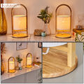 Wohn Schlaf Zimmer Beleuchtung Nacht Tisch Lampen Stoff Lese Leuchten 2-er Set 