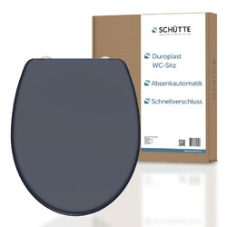 SCHÜTTE WC-Sitz ANTHRAZIT mit Absenkautomatik, Toilettendeckel