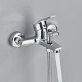 Wasserhahn Thermostat Badewannenarmatur Regendusche Duschset mit Handbrause DHL