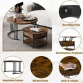 2er Set Couchtischset Beistelltisch Wohnzimmertisch Sofatisch Lift Top Satztisch