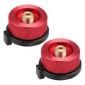 2 Stücke Camping Gas Adapter Konverter Herd Anschluss für Butan Kanister ei6342