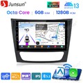 Android 13 Autoradio Carplay GPS Navi BT SWC KAM Für Benz CLS E-Klasse W211 W219