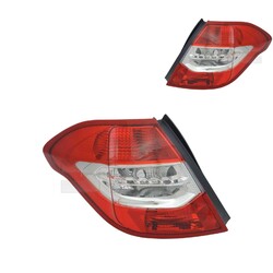 TYC Rückleuchte Heckleuchte Set links rechts passend für Citroën C4 II B7