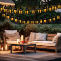 Solarlampe Lichterkette Außenleuchte Gartendeko 20x LED Laterne orientalisch 