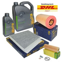 Filterkit für Mercedes E-Klasse W211 S211 E200 mit 6L Original Mercedes 5W30 