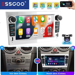 Für Opel Astra H Corsa C D Zafira B Android14 Autoradio Carplay GPS Kam BT 4+64G
