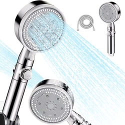 5 Modi Duschkopf Stop Funktion Handbrause Duschbrause wassersparend mit Schlauch