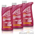 MANNOL 3x 1 L MAXPOWER 4x4 75W-140 API GL-5 LS SCHALTGETRIEBE-ÖL GETRIEBEÖL 427