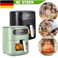 Heißluftfritteuse 6L Fritteusen Friteuse Heißluft Air Fryer 1500W ohne Öl