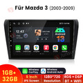 DAB+ 9'' Android 13 Autoradio CarPlay GPS Navi WiFi SWC Für Mazda 3 BK 2003-2009