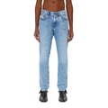 Diesel 2019 D-STRUKT 09B92 Herren Denim Jeans Slim Fit Tapered Stretch Baumwolle Hose
