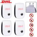 4x Electronic Ultrasonic Pest Reject Mosquito Cockroach Mouse Killer Repeller DE