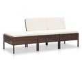 Gartenmöbel 3-tlg. Poly Rattan Sitzgruppe Lounge Sofa mehrere Auswahl vidaXL