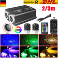 500-1200 Auto RGBW LED Sternenhimmel Twinkle Meteor Lichtfaser Glasfaser Optik
