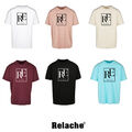 Oversize T-Shirt Tee "Relache" Oberteil T-Shirt Unisex bedruckt Baumwolle S-XXL