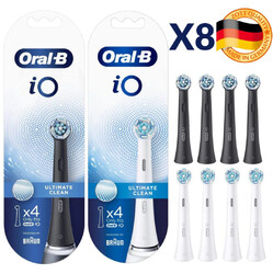 Oral-B iO Ultimative Clean Reinigung Aufsteckbürste Schwarz/Weiß - 4/8er Stück