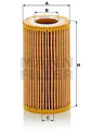 Ölfilter Filtereinsatz HU 718/1 k MANN-FILTER für MERCEDES-BENZ JEEP