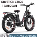 DRVETION EBIKE 26 Zoll Elektrofahrrad 48V 15/20AH E Mountainbike Ölbremse EU
