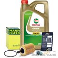 MANN-FILTER ÖLFILTER+5L CASTROL EDGE 5W-30 LL FÜR VW POLO 9N 1.4 1.9 TDI