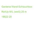 Gardena Wand-Schlauchbox RollUp M/L (weiß) 25 m 18622-20 (4078500052030)