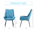 Esszimmerstuhl,2er-Set Küchenstühle,Essstuhl mit Rückenlehne,Design Lounge Stuhl