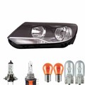Halogen Scheinwerfer links H7 schwarz für VW Tiguan inklusive Lampen