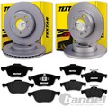 TEXTAR BREMSSCHEIBEN + BELÄGE VORNE+HINTEN passend für VOLVO V40 V50 C30 S40 C70