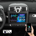 DAB+ Android 13 Carplay Für Smart Fortwo 451 2005-2010 Autoradio 2+64GB GPS Navi