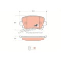 Satz Bremsbeläge Bremsklötze hinten für Seat Leon 1P1 5F1 SC 5F5 ST 5F8 | 525