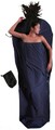 Cocoon MummyLiner Sommerschlafsack, Microfleece, 220cm, links, twilight
