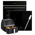 Herdset: 60cm Einbaubackofen +59cm Kochfeld Airfryer Bratenthermometer Pyrolyse