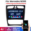 Android 12 Carplay Autoradio GPS Für Mercedes Benz C/CLK/G Klasse W203 W209 W463