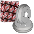 2X ASHIKA 203mm BREMSTROMMELN HINTEN PASSEND FÜR SMART CABRIO CITY-COUPE