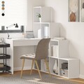 Schreibtisch Eckschreibtisch Holz Computertisch PC Tisch Bürotisch Arbeitstisch