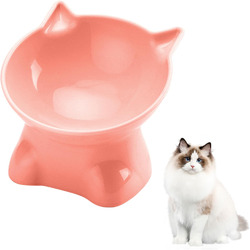Katzennapf Erhöht Fressnapf Katze mit 15° Neigung Design,Futternapf Katze,Katzen