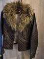 Original Guess Kunstleder Jacke Mit Xxl Kunstfell Kragen Gr S Neu 