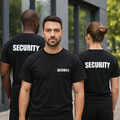Security T-Shirt Sicherheit Shirt Event-Security - schwarz