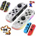 Für Joy Con Controller mit LED inkl 2er Set für Nintendo Switch Wireless Gamepad