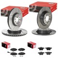 brembo MAX BREMSSCHEIBEN + BELÄGE VORNE+HINTEN passend für SKODA SUPERB + KODIAQ