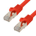 40m RJ45 CAT6a Patchkabel rot mit CAT 7 Rohkabel LAN Netzwerkkabel S/FTP PIMF