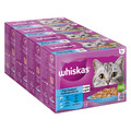Whiskas 1+ Adult Frischebeutel 48 x 85 g Katzenfutter Fischauswahl in Gelee
