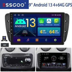 DAB+ Für Seat Ibiza IV 6J 6P 2009-2013 Android 14 Autoradio GPS Navi 4+64GB KAM