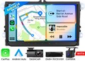 DAB+ 9" Autoradio VWX7 Android 14 CarPlay GPS Navi für VW GOLF 5 6 Passat Touran