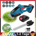 2- in-1 Akku Grasscheren Strauchschere Heckenschere Rasenschere Garten Schere DE